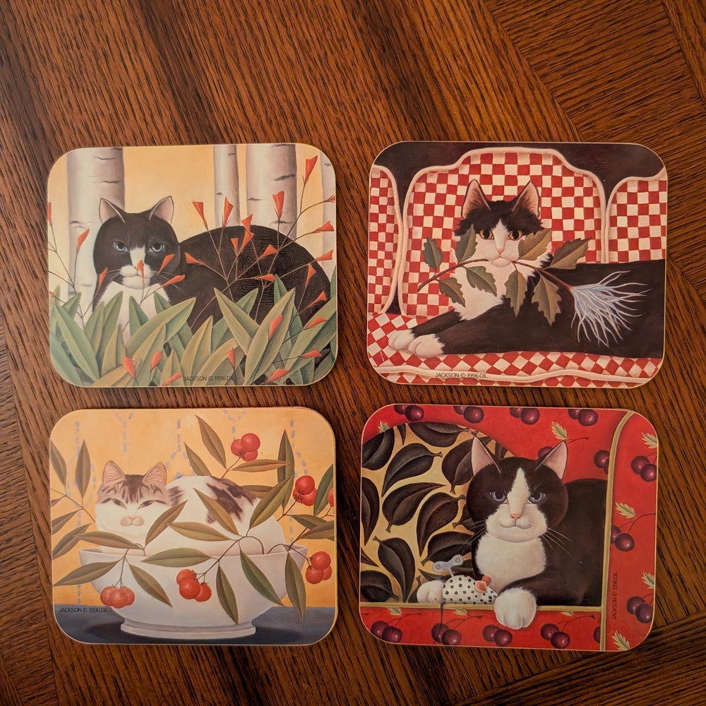 Cat-Themed Coasters